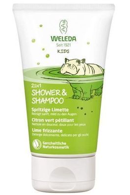 Weleda Kinder 2in1 Shampoo & Duschgel Limette, 150 ml