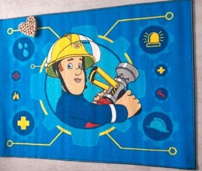 NEU Feuerwehrmann Sam Teppich Spielteppich Kinderteppich Läufer 100 x 130