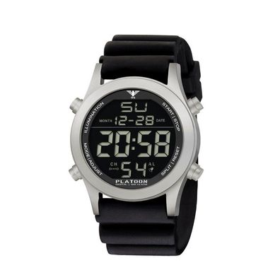 KHS - KHS. PLASD. DB - Armbanduhr - Platoon Steel Digital - Herren