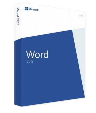 Microsoft Word 2013 | Vollversion | Deutsche Ware | 24/7 Lieferung