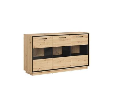 BLACK RED WHITE Highboard Pont | Kommode Sideboard | 42 x 160 x 90 cm, Braun