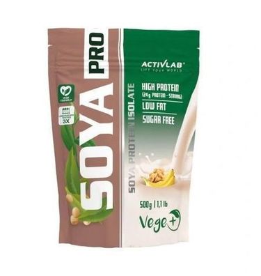 Activlab Soja Protein Banane-Nuss 500g Eiweißpulver