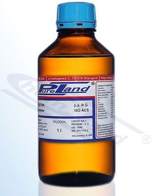 Aceton PureLand p.a. R.G. ISO ACS op=1 Liter