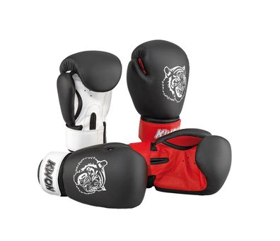 KWON Junior Tiger Boxhandschuh 10oz - Farbe: schwarz/rot Größe: 10oz