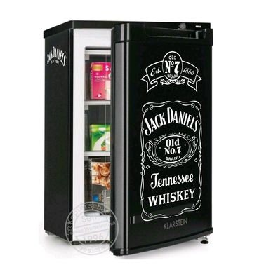 Aufkleber Set Jack Daniels für Kühlschrank oder Getränkeschrank Farbwahl - K4-80-35