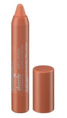 Alverde Langanhaltender Lippenstift 3,17 g - Mattes Finish fér natérlichen Nude-Look