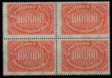 Deutsches REICH 1922 INFLA Nr 257 postfrisch Viererbloc X820846