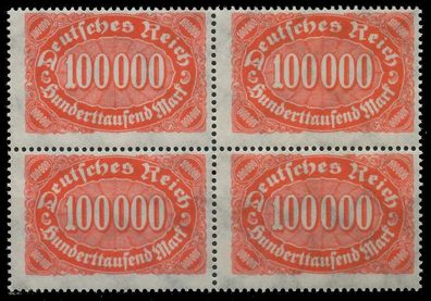 Deutsches REICH 1922 INFLA Nr 257 postfrisch Viererbloc X820842