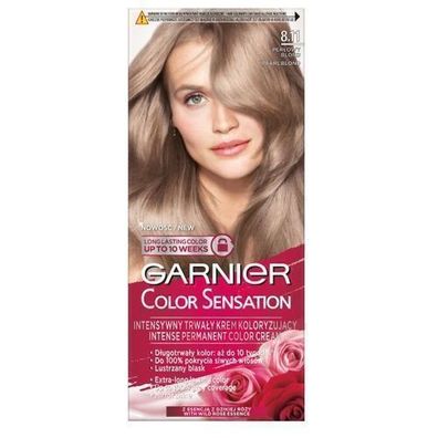 Garnier Color Sensation Perlblond Haarfarbe 8.11, 100% Grauabdeckung