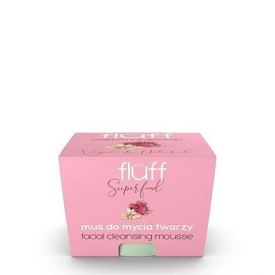 Fluff Gesichtsreinigungsmousse Himbeer & Mandel, 50 ml