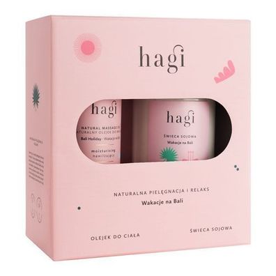 Hagi Bali Urlaub Sojakerze 215ml + Körperöl 100ml