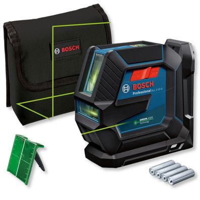 Bosch Linienlaser Kreuzlinienlaser GLL 2-15 G + Tasche