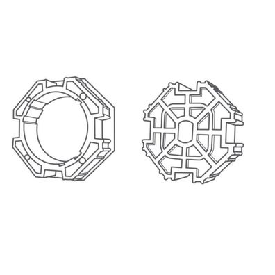 Portos Rollladen Adapterset 8-kant Ø60 mm für SW70