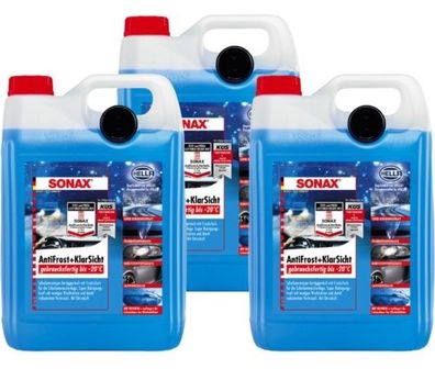 Sonax Antifrost + Klarsicht gebrauchsfertig bis -20°C 3x5 Liter