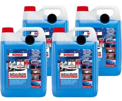 Sonax Antifrost + Klarsicht gebrauchsfertig bis -20°C 4x5 Liter