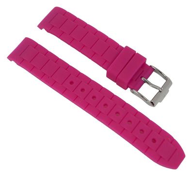 Jacques Lemans Rome Sports | Ersatzband 18mm Silikon Pink 1-1623I