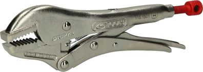 KS TOOLS Gripzange, gerade Backen, 28,5mm, L=175mm