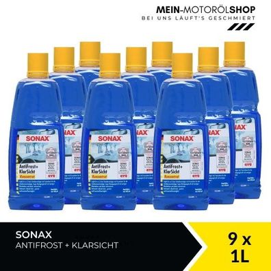 Sonax Antifrost + Klarsicht Konzentrat 9x1 Liter