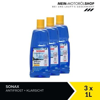 Sonax Antifrost + Klarsicht Konzentrat 3x1 Liter