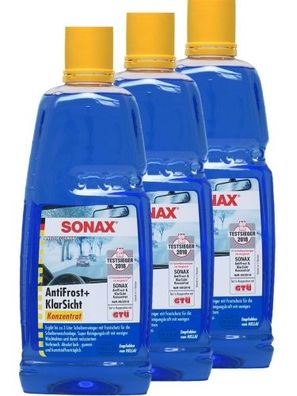 Sonax Antifrost + Klarsicht Konzentrat 3x1 Liter