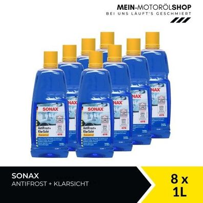 Sonax Antifrost + Klarsicht Konzentrat 8x1 Liter