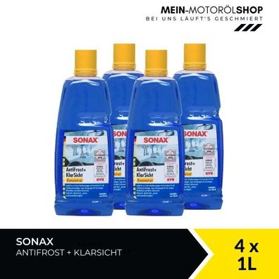 Sonax Antifrost + Klarsicht Konzentrat 4x1 Liter