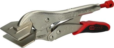 KS TOOLS Breitmaul-Flachbacken-Gripzange mit Easy-Release, 205mm