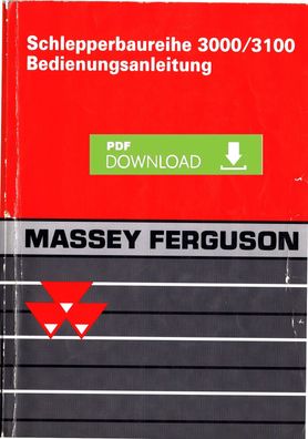 Betriebsanleitung Massey Ferguson MF3050 MF 3060 MF3065 MF3065 S MF3075 MF3085 MF3095