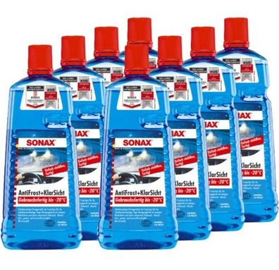 Sonax Antifrost + Klarsicht gebrauchsfertig bis -20°C 8x2 Liter
