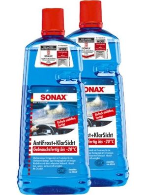 Sonax Antifrost + Klarsicht gebrauchsfertig bis -20°C 2x2 Liter