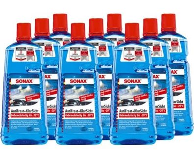 Sonax Antifrost + Klarsicht gebrauchsfertig bis -20°C 9x2 Liter