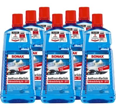 Sonax Antifrost + Klarsicht gebrauchsfertig bis -20°C 7x2 Liter