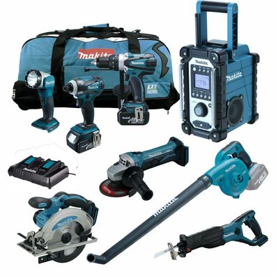 MAKITA DUB183Z RM Gebläse 18V 5.0Ah Profi Li-Ion Akku Werkzeug Set