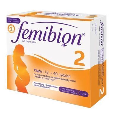 Femibion Natal 2 Schwangerschaft 28 Tabletten + 28 Kapseln Für 4 Wochen Folsäure