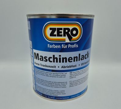 ZERO Maschinenlack Lack 0,750 Liter