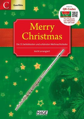 Merry Christmas für C-Instrumente (Querflöte, Oboe), Hage Musikverlag