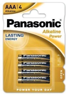 Panasonic LR3 Alkalibatterien, 4 Stk