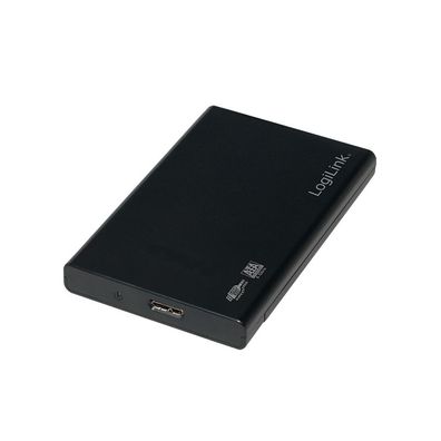 LogiLink Festplattengehäuse 2,5" SATA USB 3.0 kunststoff schwarz (1er Faltschachtel)