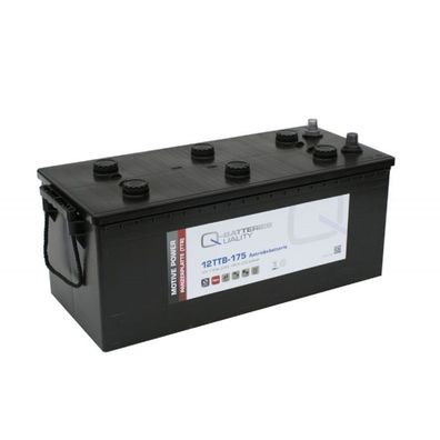 Q-Batteries 12TTB-175 12V 175Ah (C20) geschlossene Blockbatterie, positive Röhrche