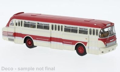 Brekina H0 1/87 59577 Ikarus 66 3-türig weiss, rot, 1965, - NEU