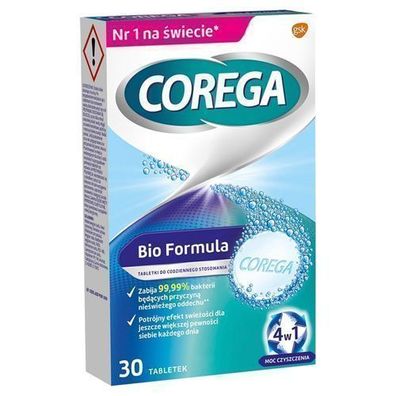 Corega Bio Formula Zahnersatzreiniger 30 Tabletten