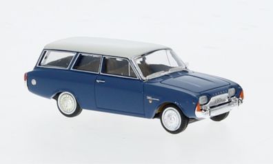 Brekina, Ford Taunus P3 Turnier, blau/weiss, 1964, 1:87