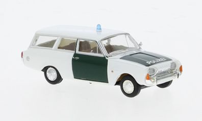 Brekina, Ford Taunus P3 Turnier, 1964, Polizei, 1:87