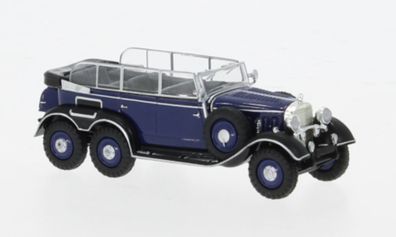 Brekina, Mercedes G4, dunkelblau, 1938, 1:87