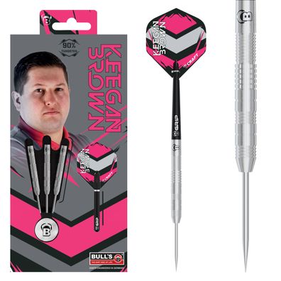 BULL'S Keegan Brown Steel Dart, 90 % Tungsten / Inhalt 1 Stück / 22 Gr