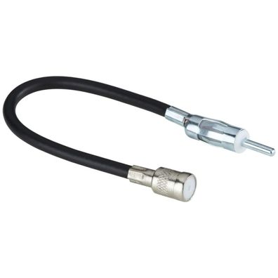 Hama Antennen-Adapter ISO Kupplung auf DIN-Stecker KFZ Auto-Radio Antenne Kabel