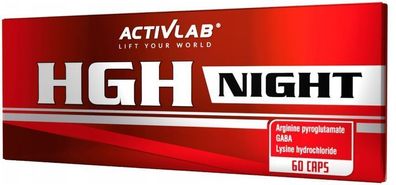 Activlab HGH NIGHT Natural Enhancer Booster Muskelaufbau Gaba Arginin 60 Kaps