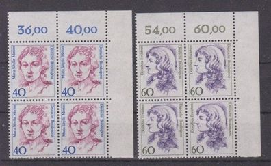 BRD 1987 postfrisch Ecke oben rechts MiNr. 1331-1332 Frauen der deutschen Geschichte