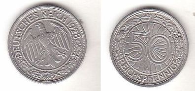 50 Reichspfennig Nickel Münze Deutsches Reich 1928 A, Jäger 324 (113009)