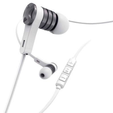 Hama In-Ear Headset 3,5mm Klinke Alu Ohrhörer Kopfhörer Mikrofon Fernbedienung